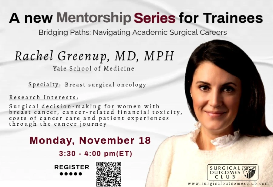 Mentorship Series - Dr Rachel Greenup